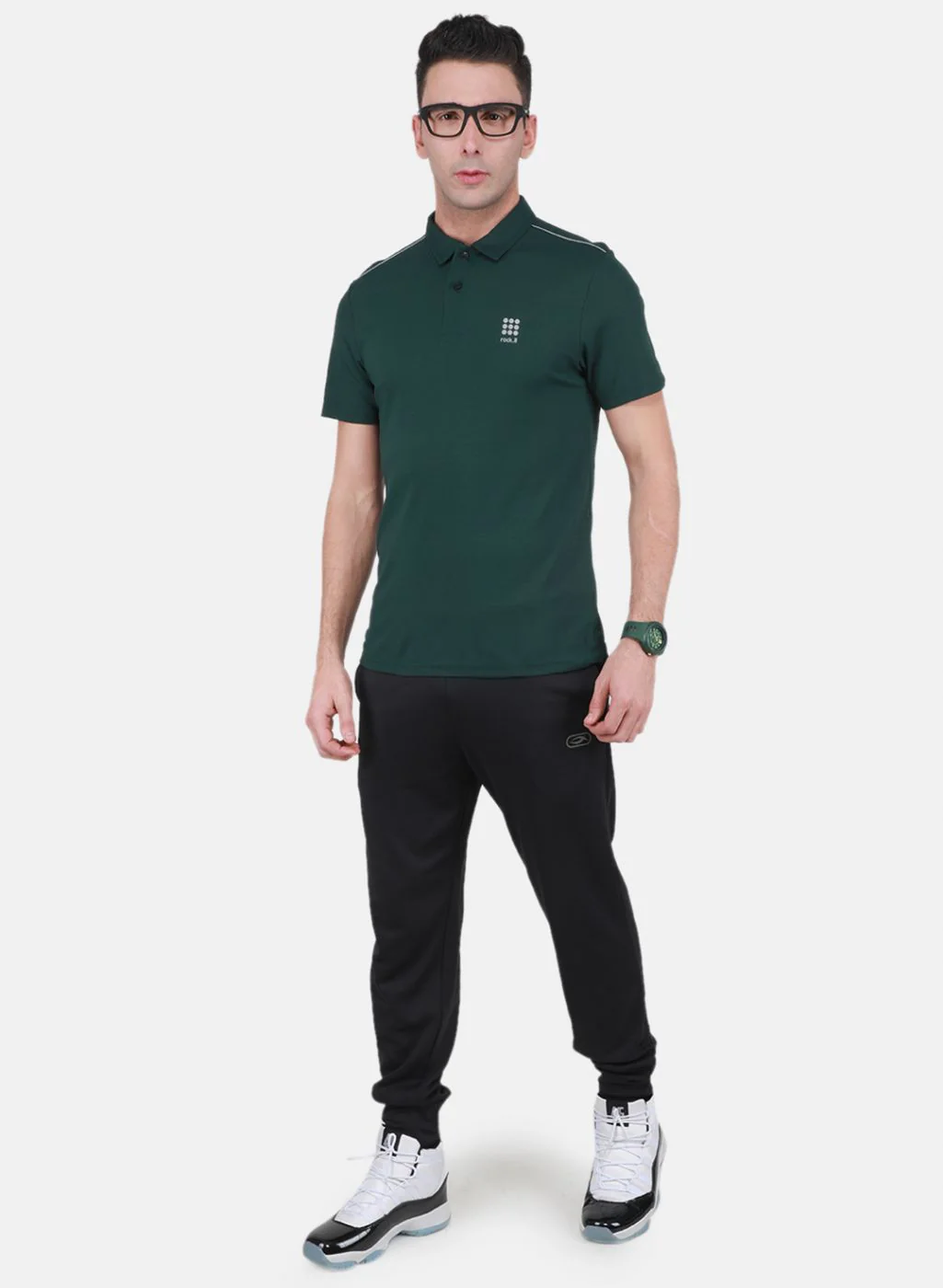 Rock.it Men Olive Solid T-Shirt - Image 4