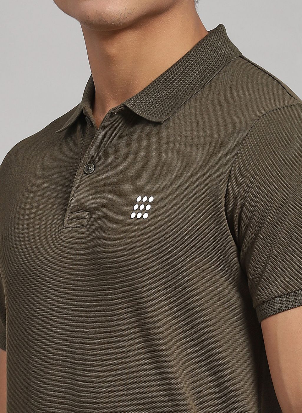 Rock.it Men Olive Solid T-Shirt - Image 6