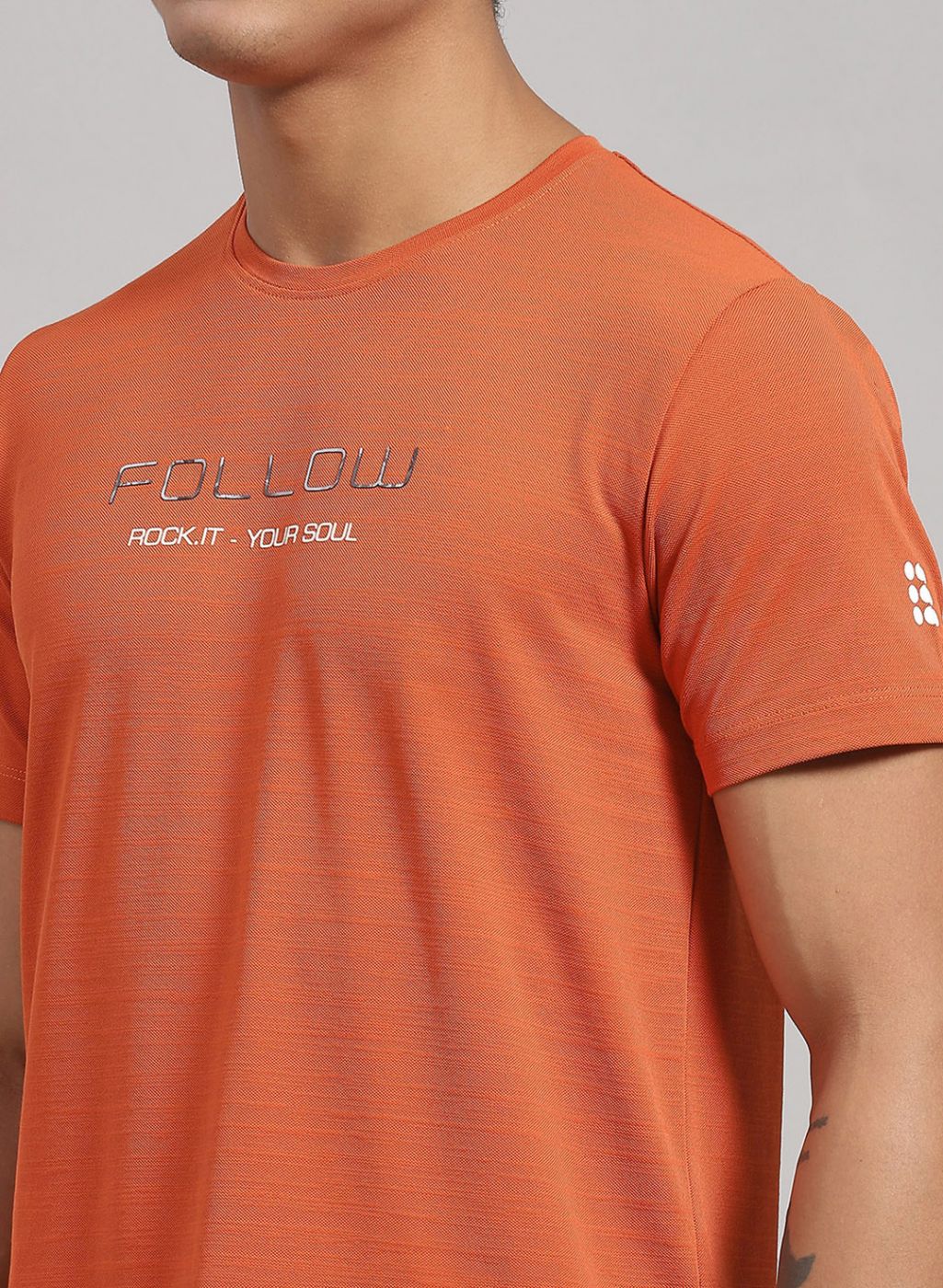 Rock.it Men Orange Printed T-Shirt - Image 6