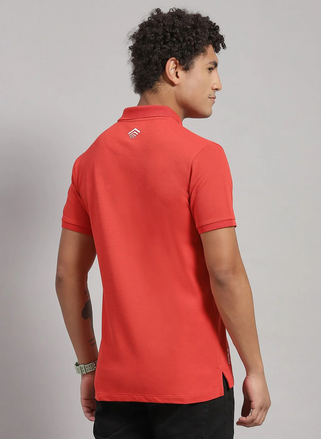Rock.it Men Orange Solid T-Shirt - Image 5