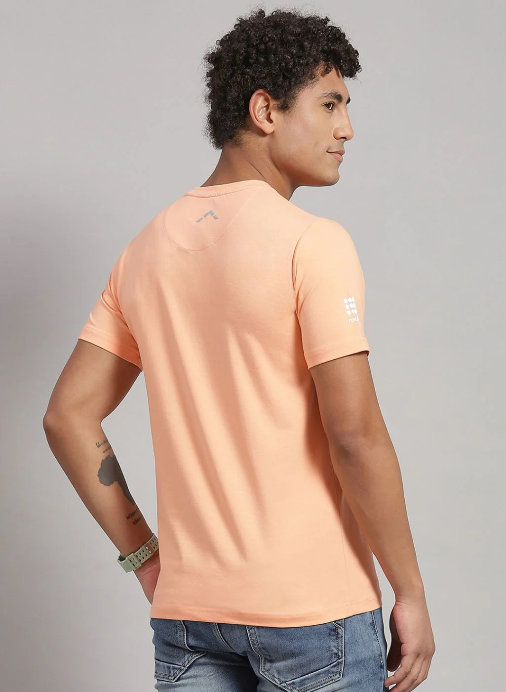 Rock.it Men Peach Printed T-Shirt 2 Pc - Image 5