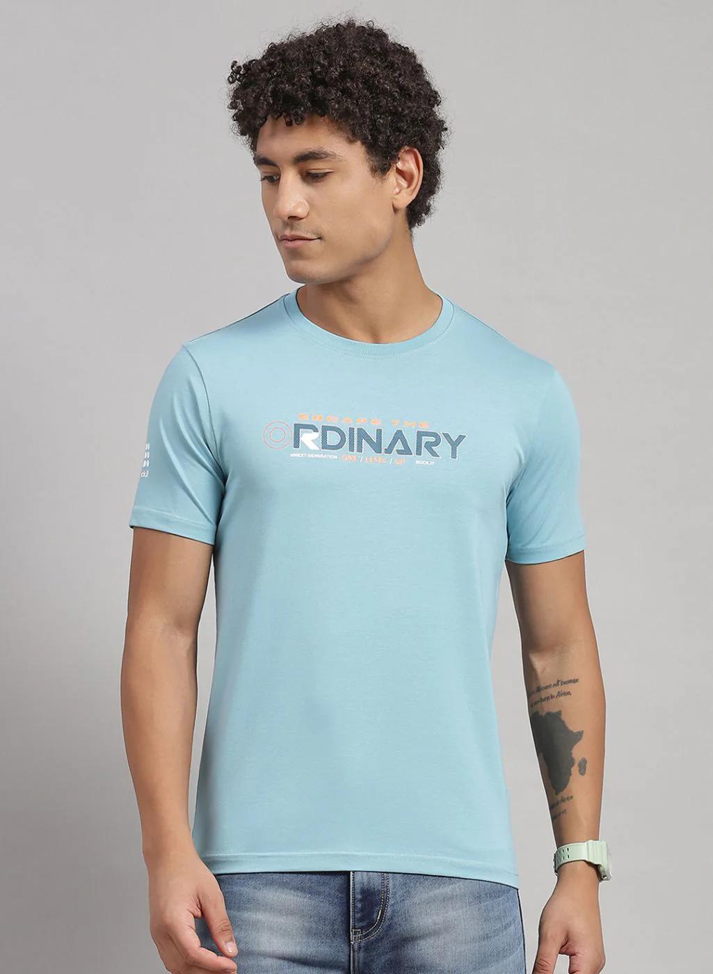Rock.it Men Peach Printed T-Shirt 2 Pc - Image 6