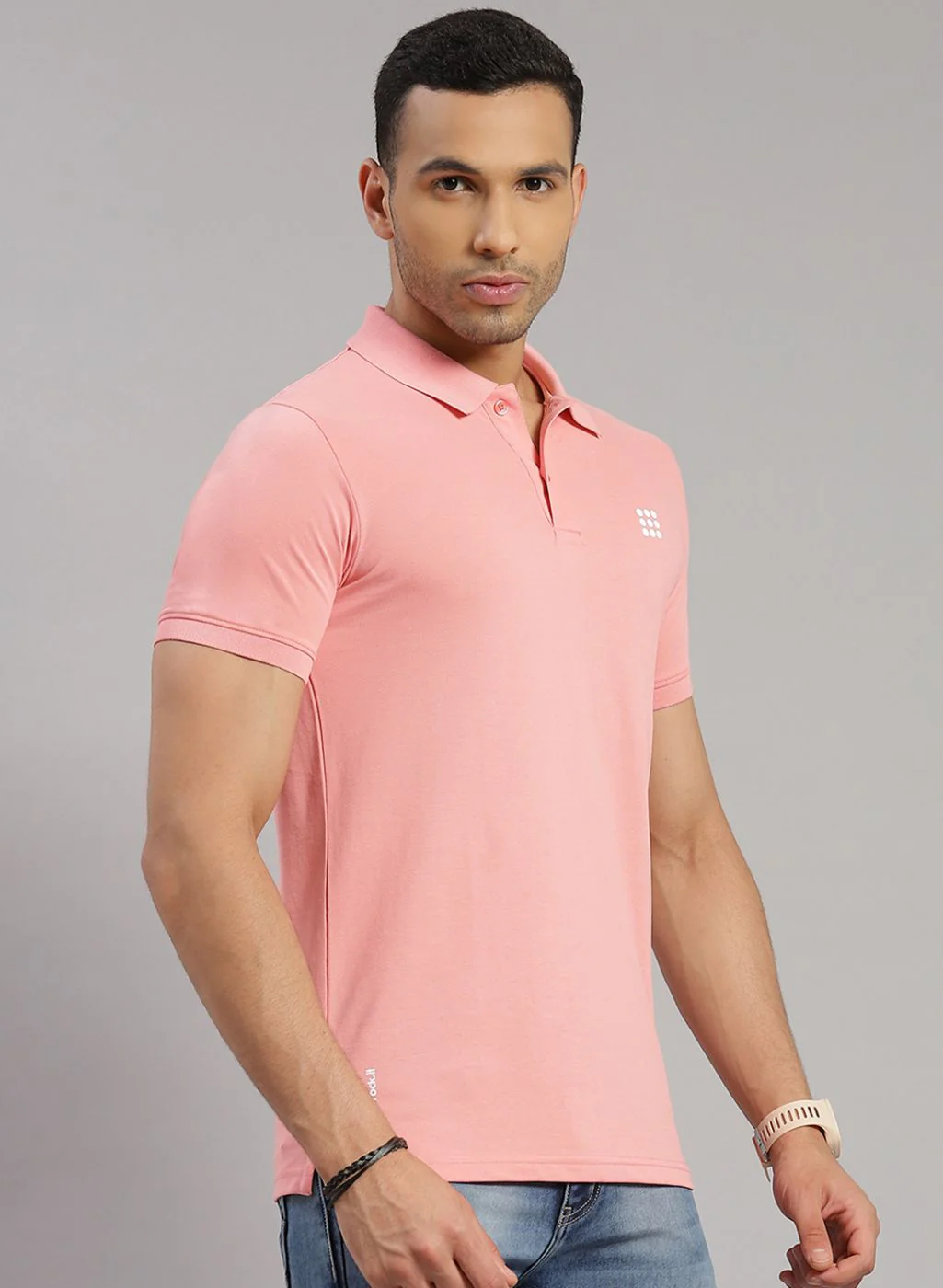 Rock.it Men Pink Solid T-Shirt - Image 4