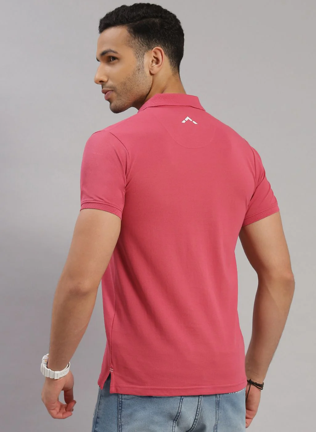 Rock.it Men Pink Solid T-Shirt - Image 5