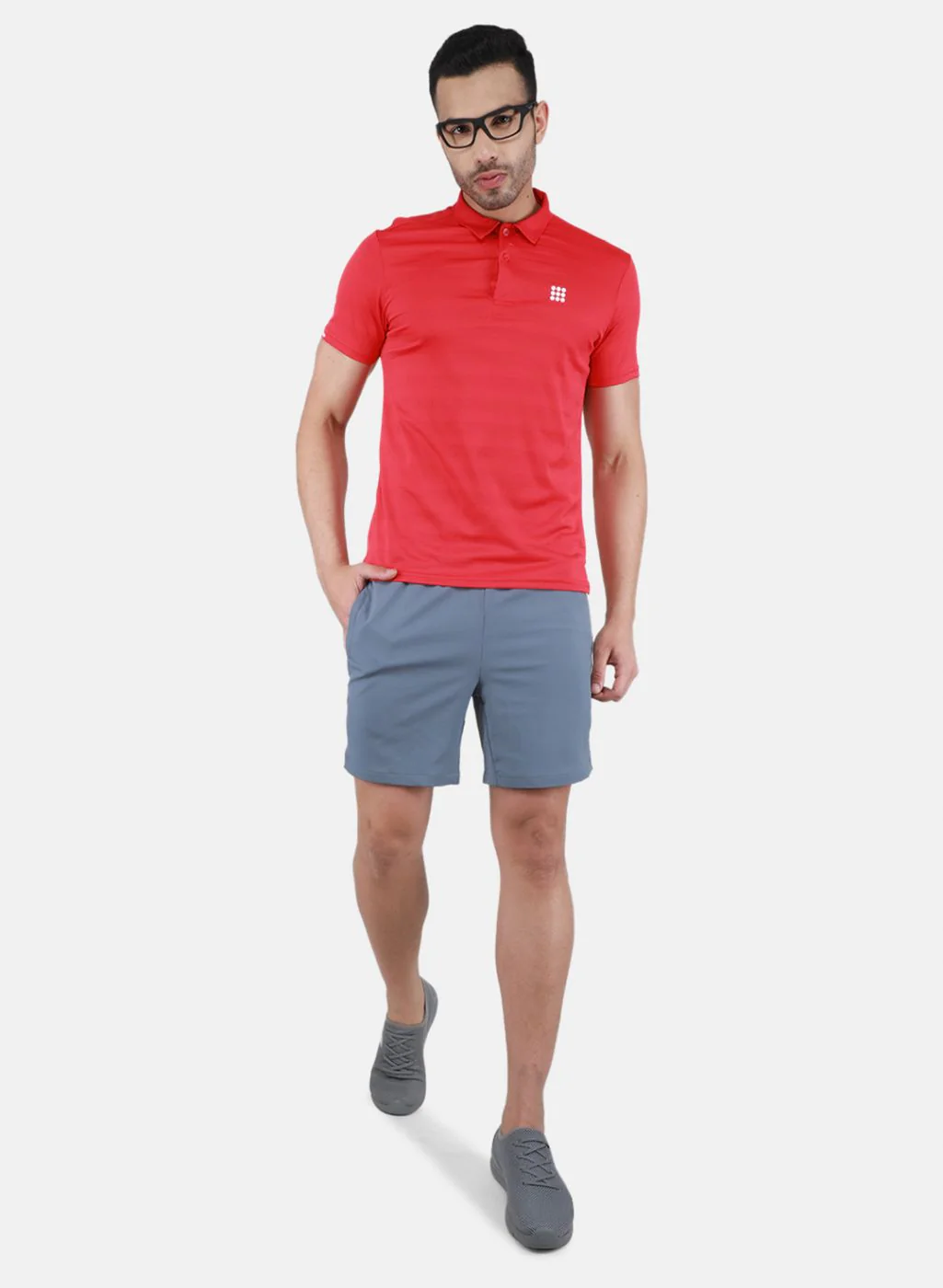 Rock.it Men Red Self Design T-Shirt - Image 4