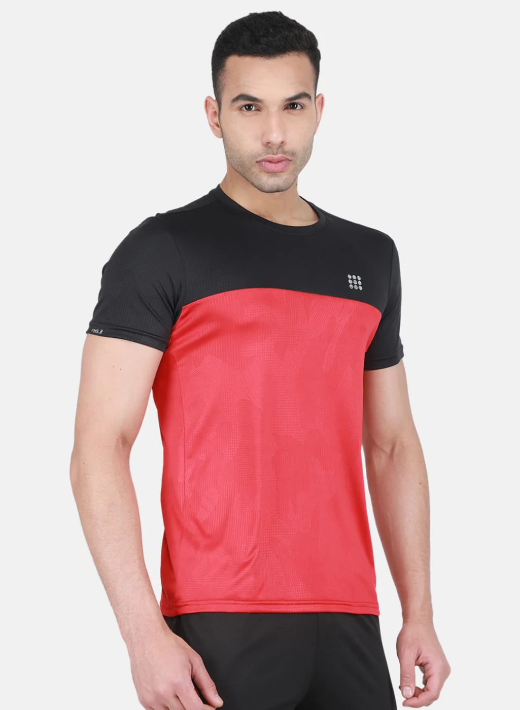 Rock.it Men Red Self Design T-Shirt - Image 6
