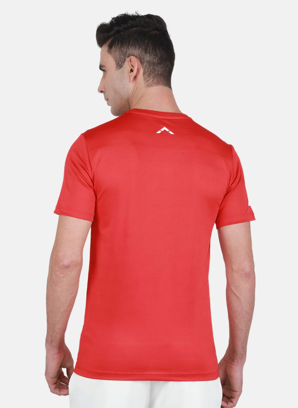 Rock.it Men Red Self Design T-Shirt - Image 3
