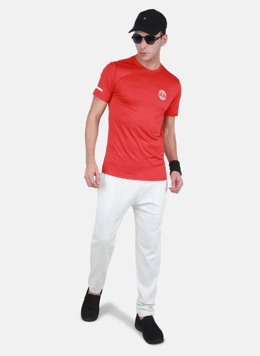 Rock.it Men Red Self Design T-Shirt - Image 4