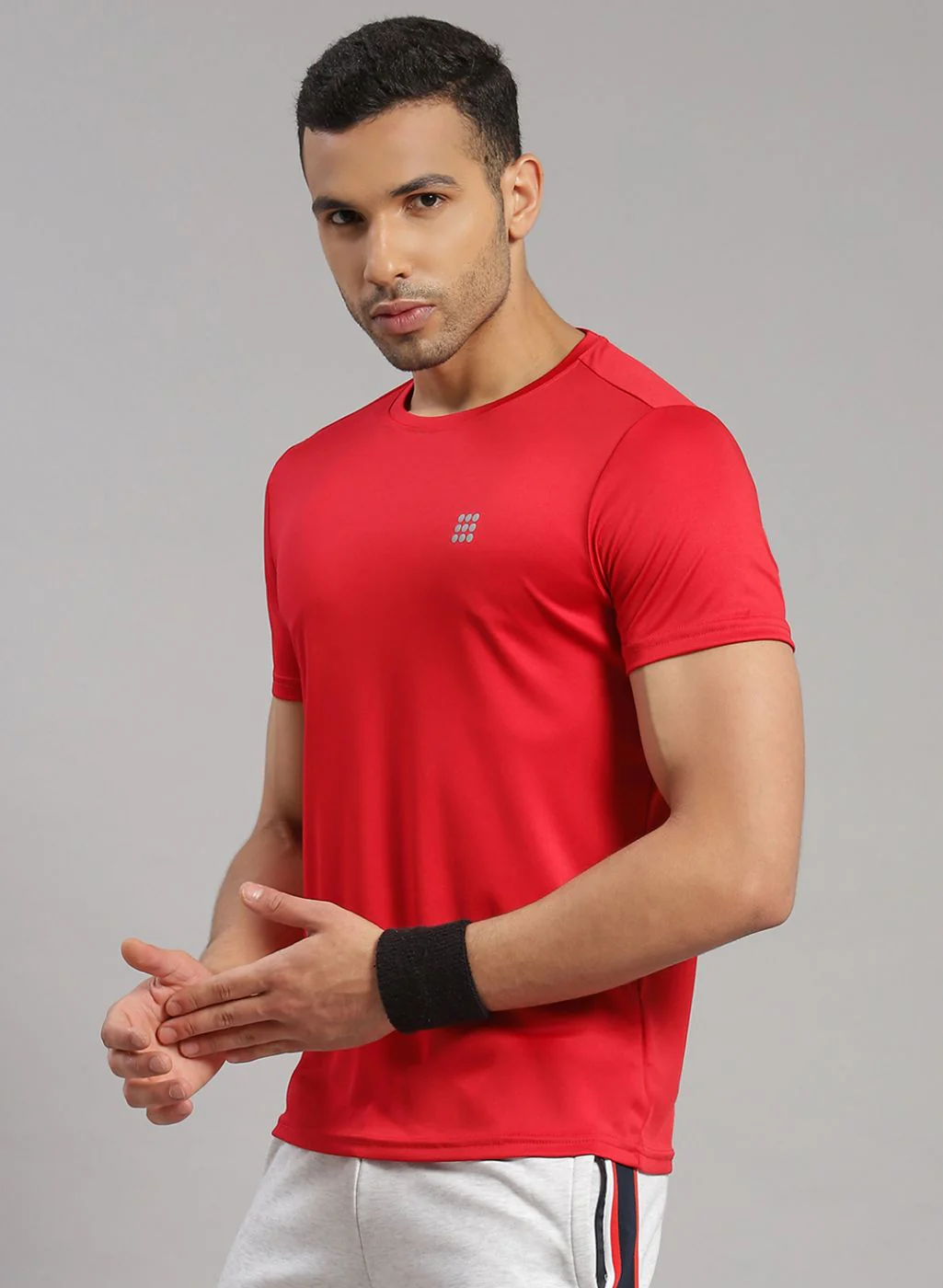 Rock.it Men Red Solid T-Shirt - Image 3