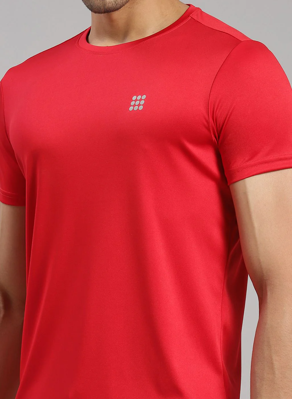 Rock.it Men Red Solid T-Shirt - Image 6