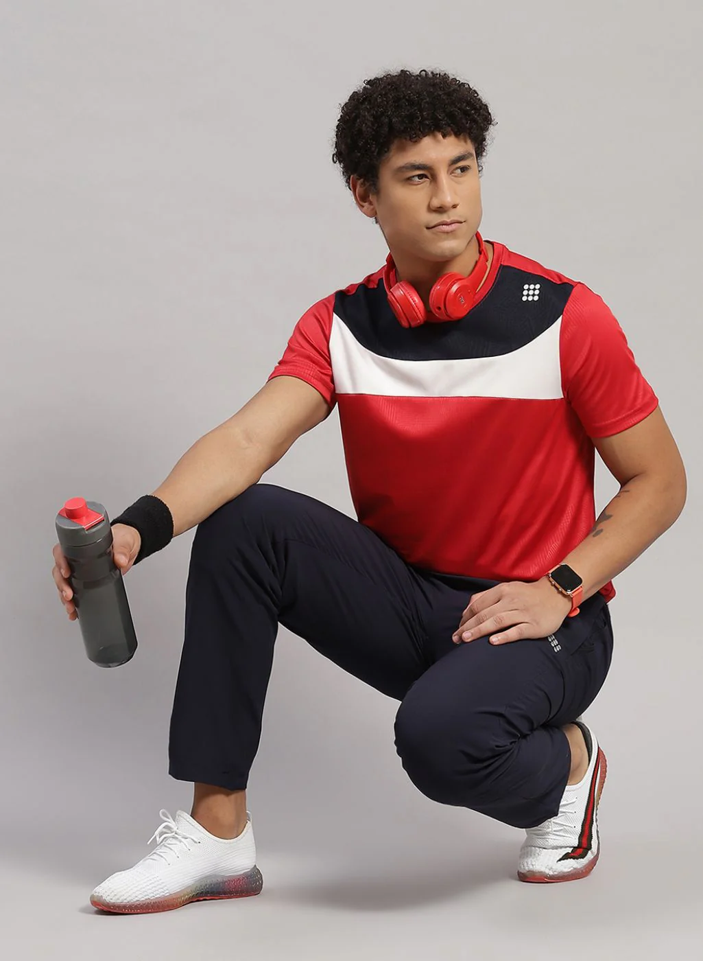 Rock.it Men Red Solid T-Shirt - Image 5