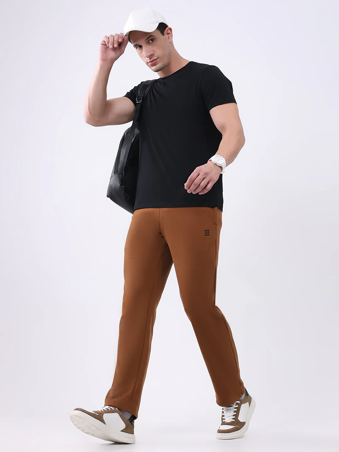 Rock.it Men Tan Solid Regular Fit Winter Lower - Image 2