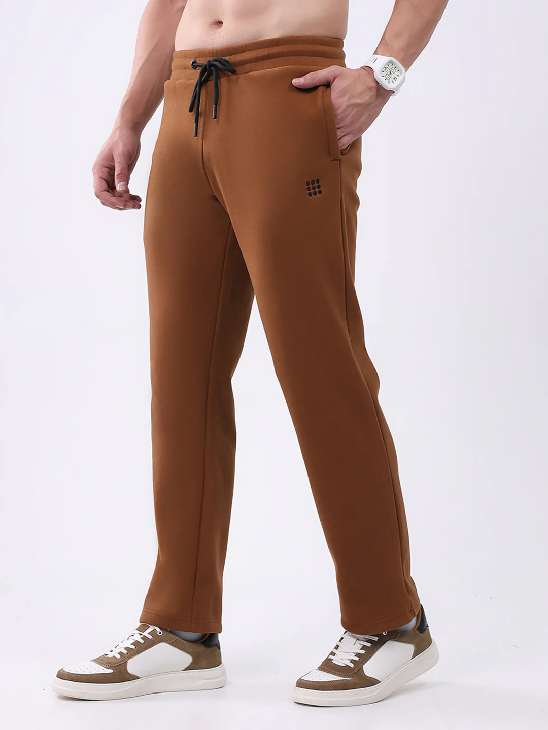 Rock.it Men Tan Solid Regular Fit Winter Lower - Image 3