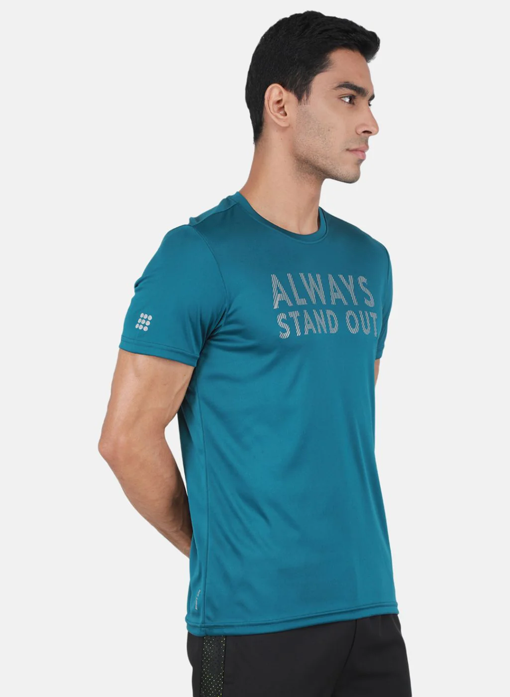 Rock.it Men Teal Blue Printed T-Shirt - Image 6