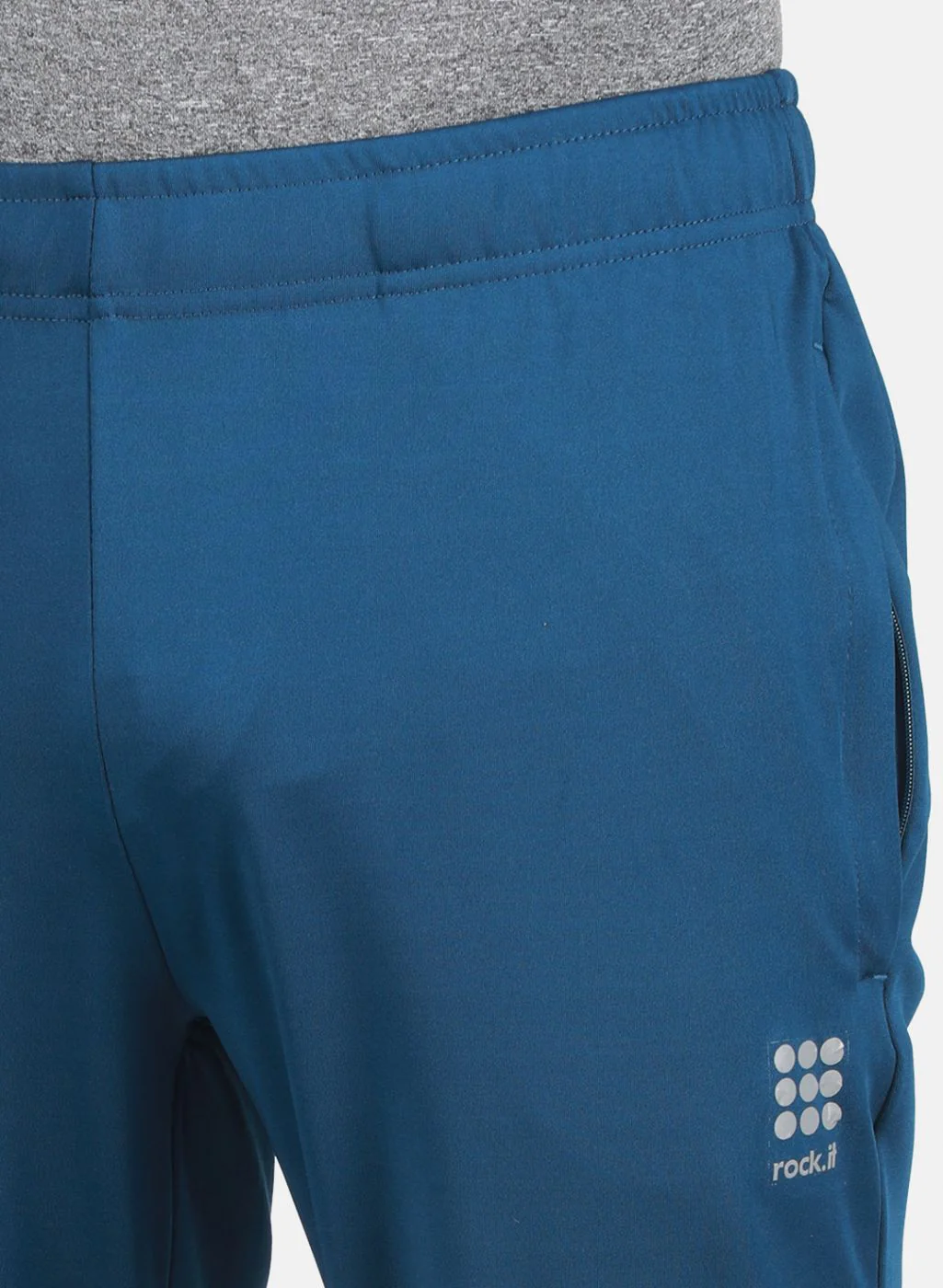Rock.it Men Teal Blue Regular Fit Lower - Image 5