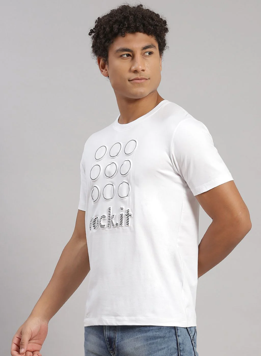 Rock.it Men White Printed T-Shirt - Image 2