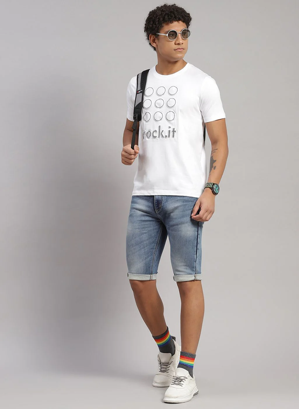 Rock.it Men White Printed T-Shirt - Image 5