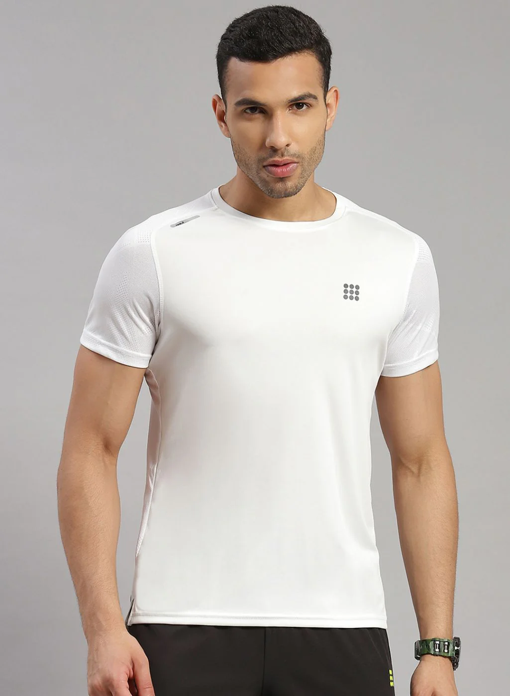 Rock.it Men White Solid T-Shirt - Image 2