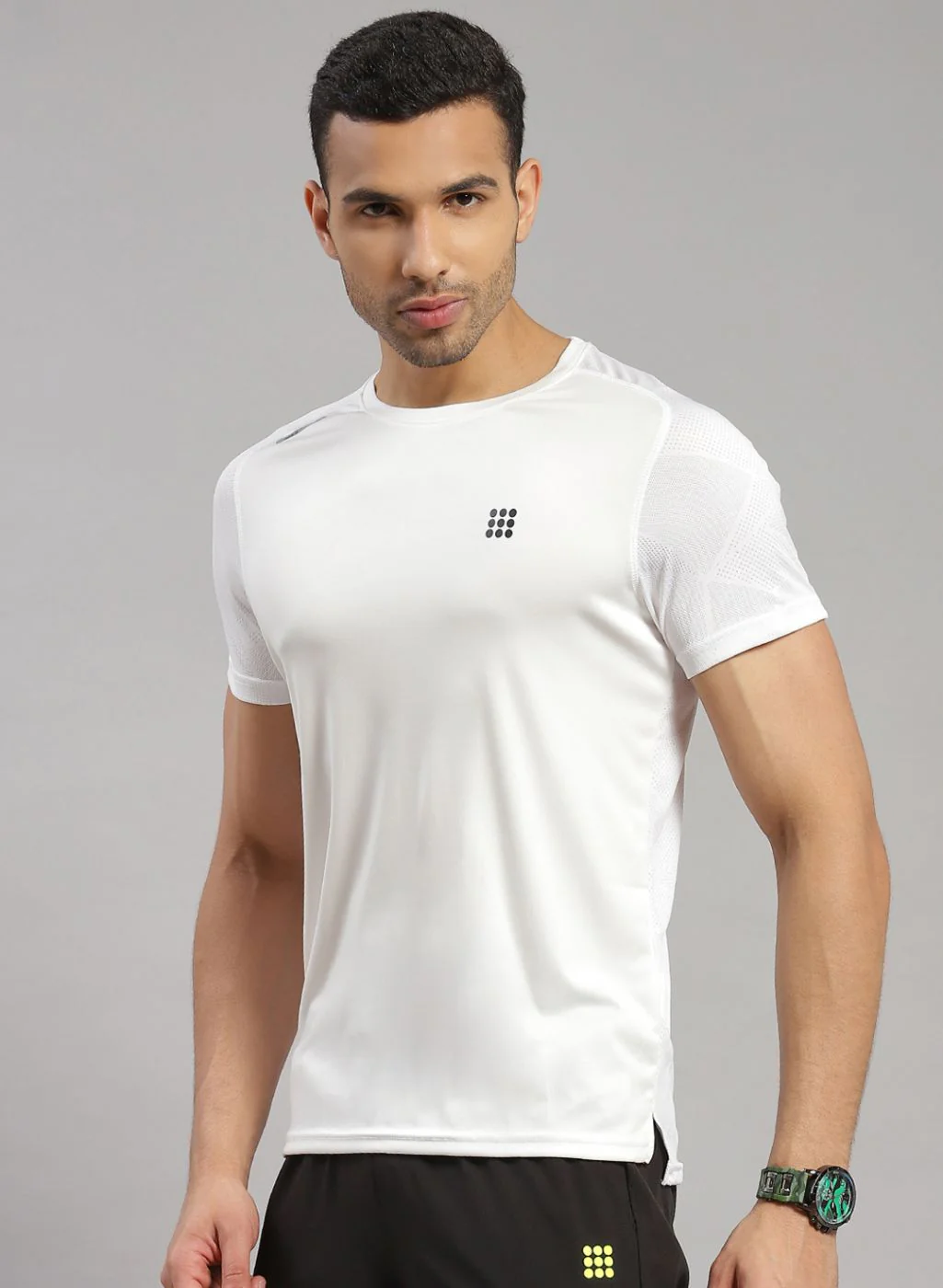 Rock.it Men White Solid T-Shirt - Image 3