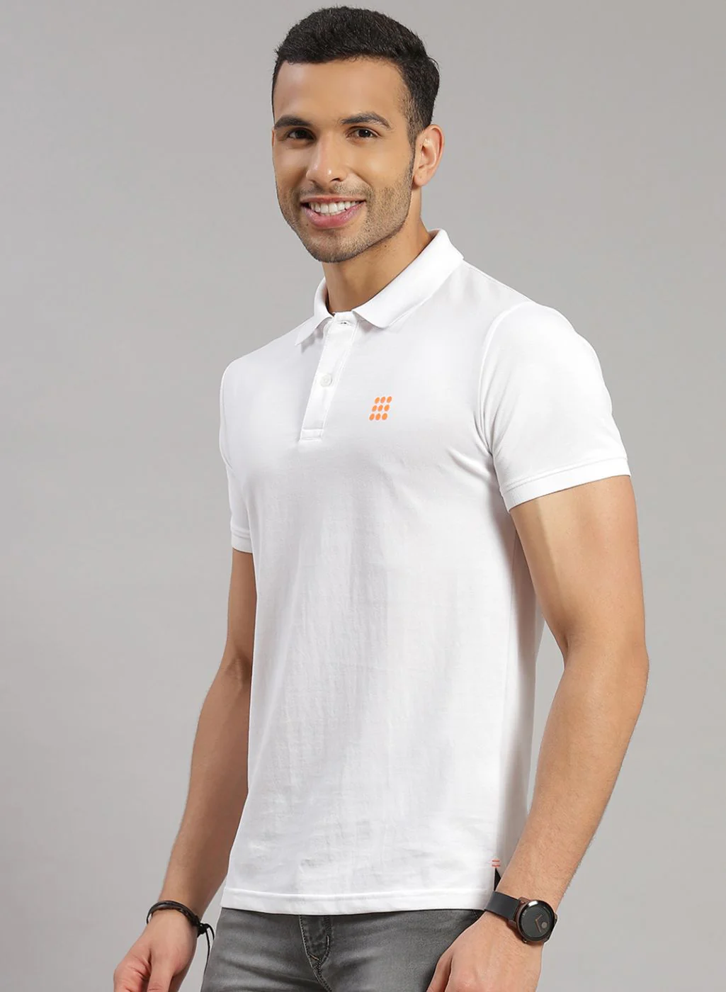 Rock.it Men White Solid T-Shirt - Image 3