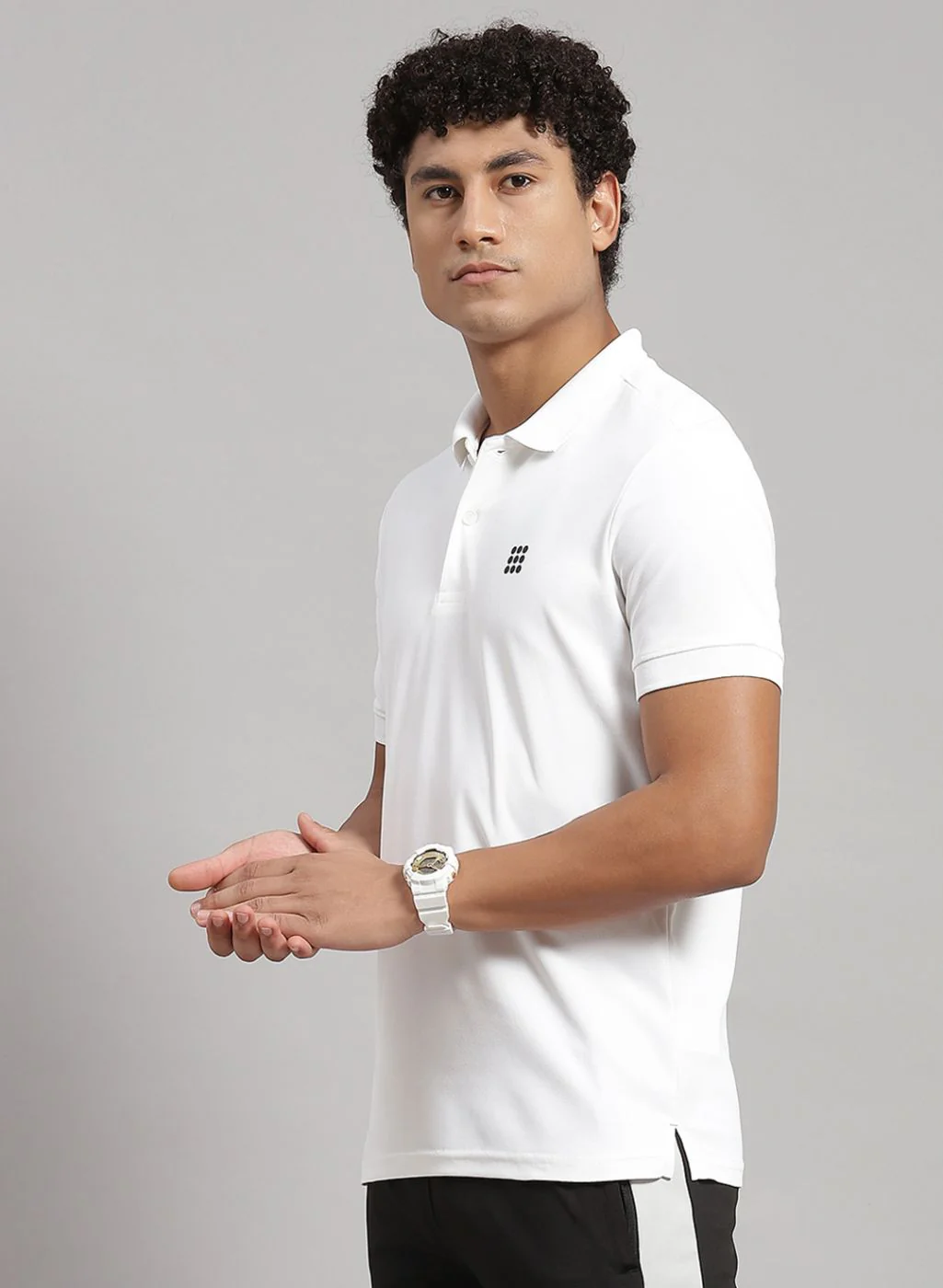 Rock.it Men White Solid T-Shirt - Image 2