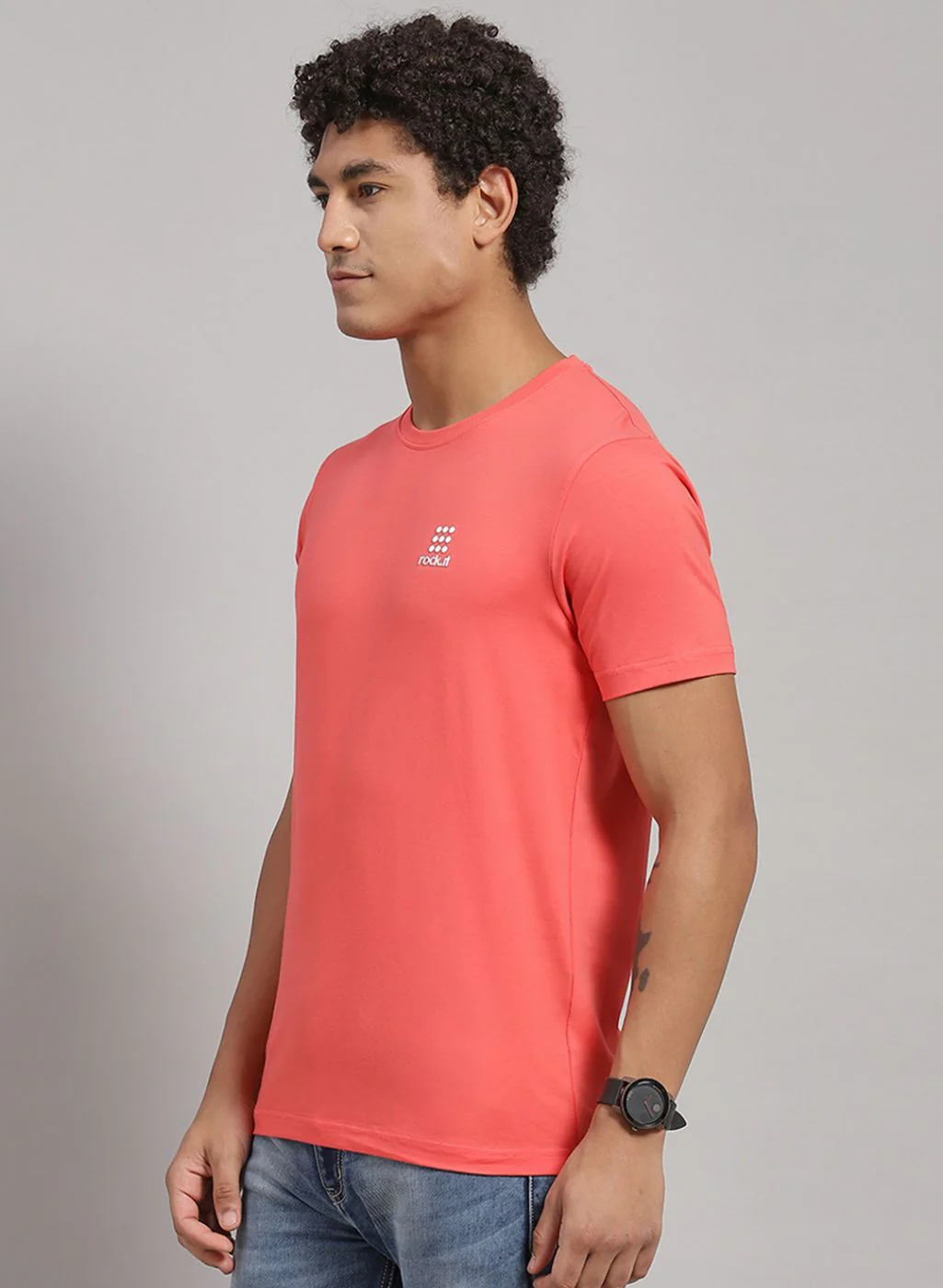 Rock.it Men Yellow Solid T-Shirt 2 Pc - Image 3