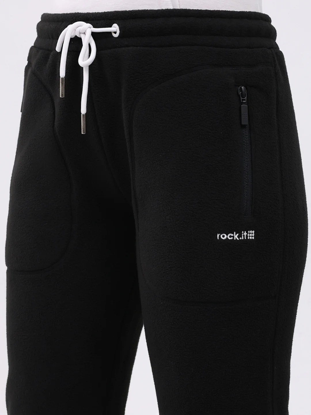 Rock.it Women Black Solid Regular Fit Winter Lower - Image 6