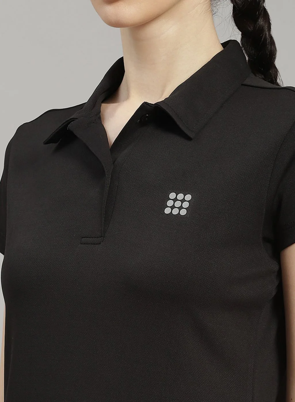 Rock.it Women Black Solid T-Shirt - Image 6