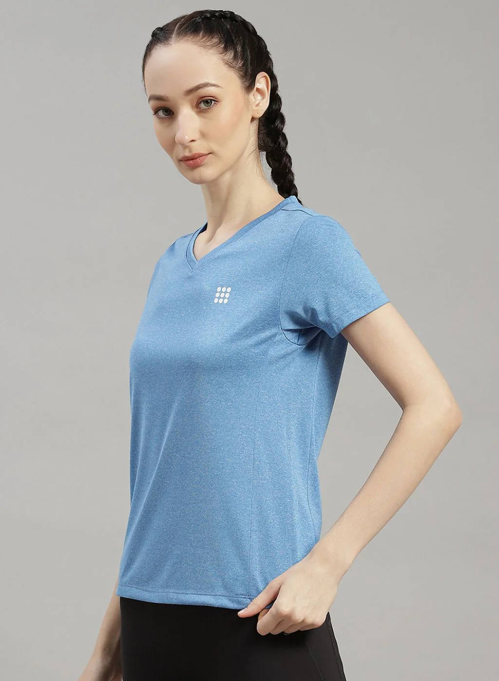 Rock.it Women Blue Solid Top - Image 2