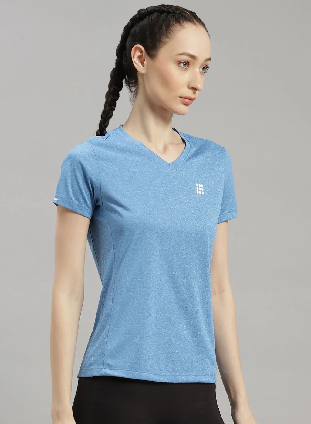 Rock.it Women Blue Solid Top - Image 3