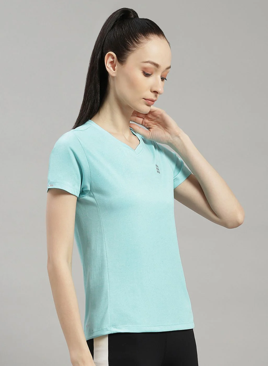 Rock.it Women Blue Solid Top - Image 3