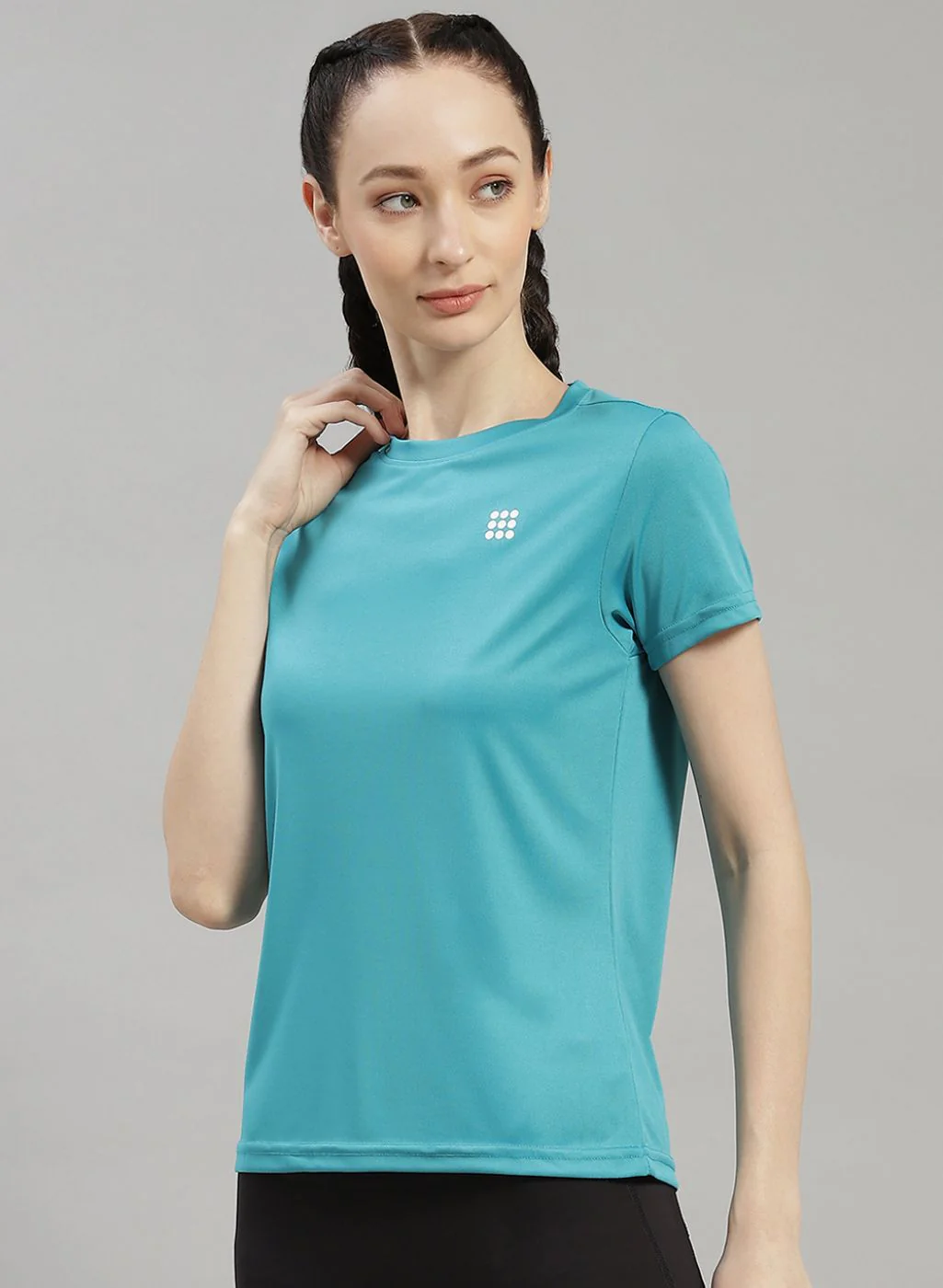Rock.it Women Blue Solid Top - Image 3
