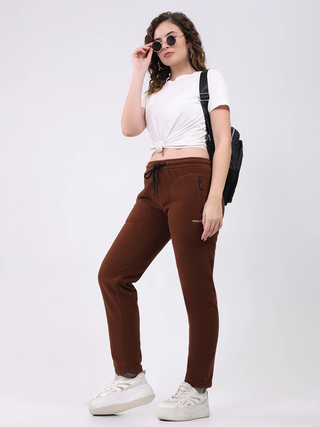 Rock.it Women Brown Solid Regular Fit Winter Lower - Image 2