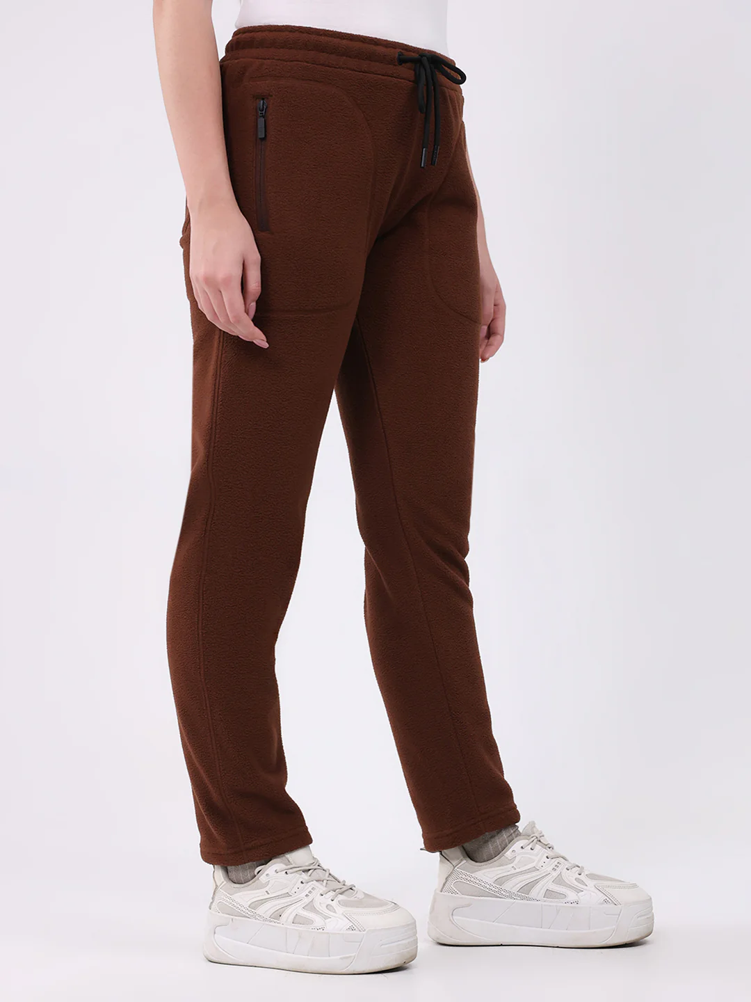 Rock.it Women Brown Solid Regular Fit Winter Lower - Image 4