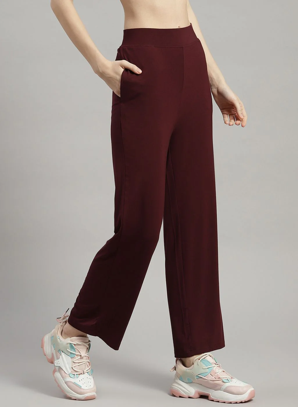 Rock.it Women Brown Solid Trackpant - Image 3