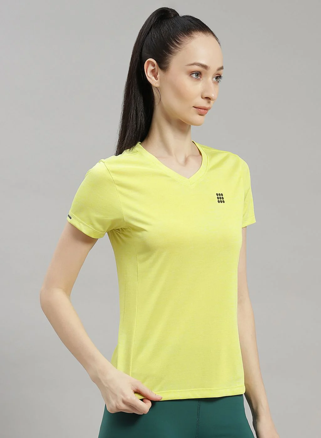 Rock.it Women Green Solid Top - Image 3