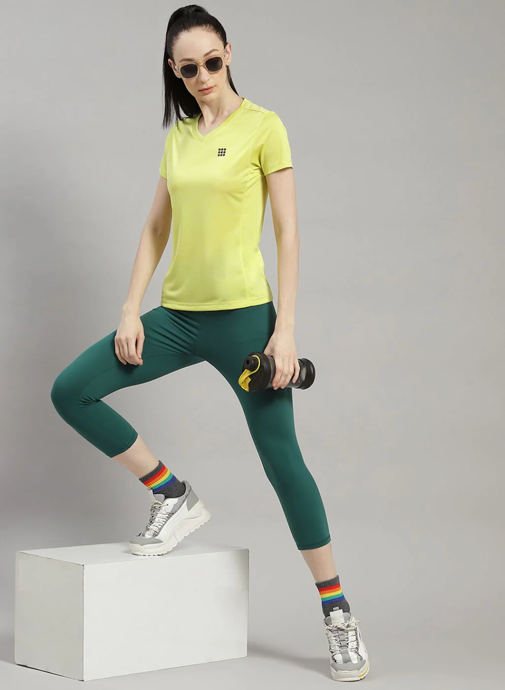 Rock.it Women Green Solid Top - Image 5