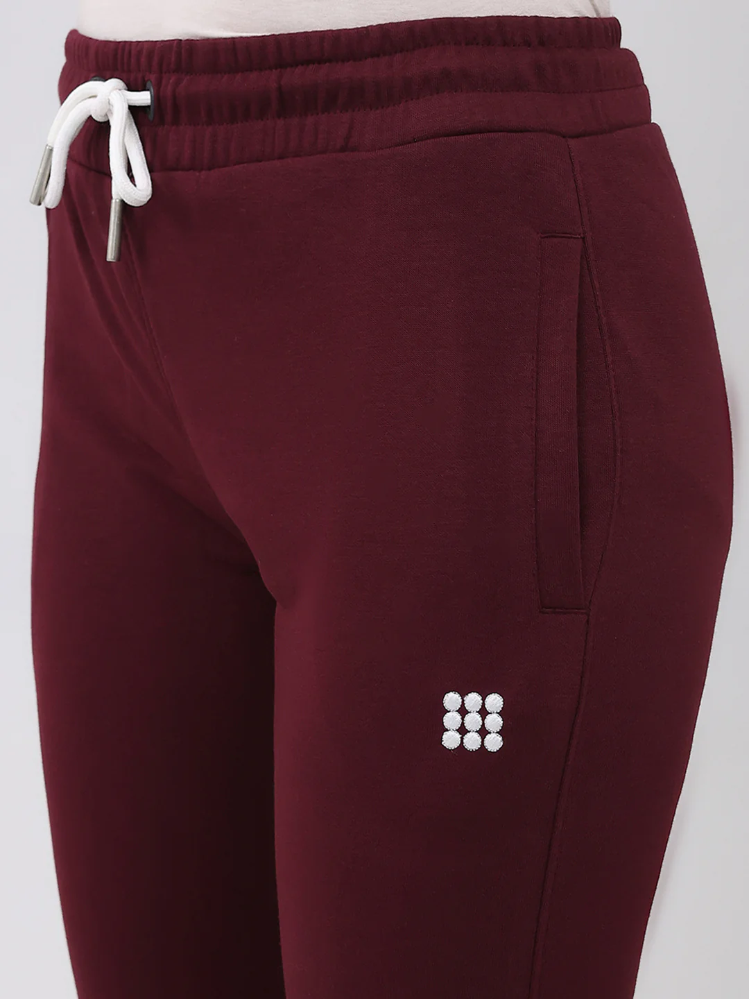 Rock.it Women Maroon Solid Slim Fit Lower - Image 6