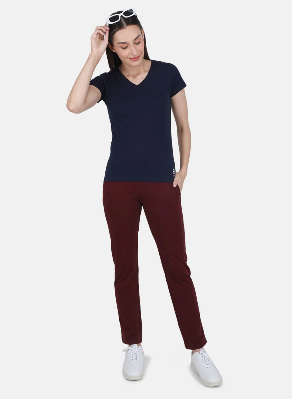 Rock.it Women Navy Blue Solid Top - Image 4