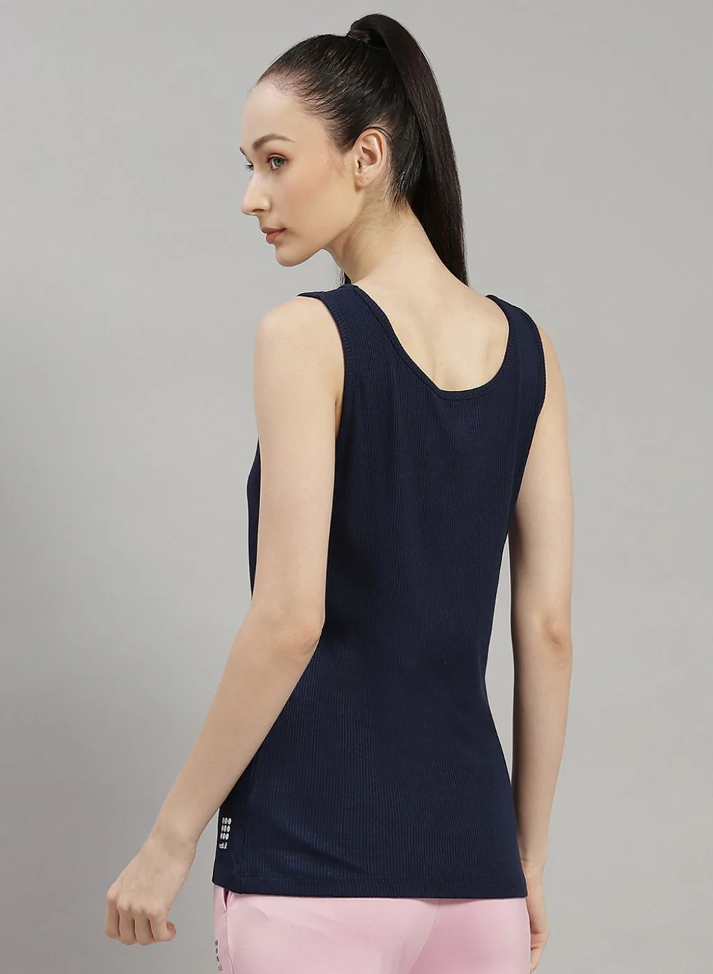 Rock.it Women Navy Blue Solid Top - Image 4