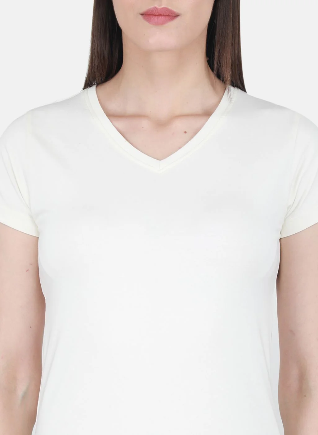 Rock.it Women Off White Solid Top - Image 5