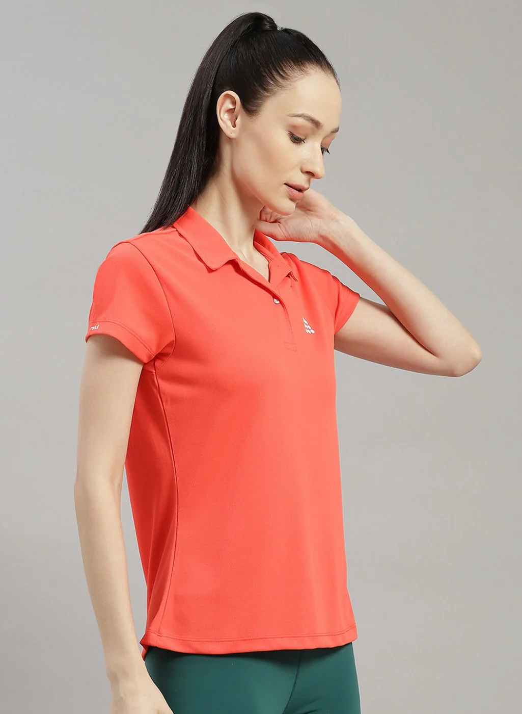 Rock.it Women Orange Solid T-Shirt - Image 3