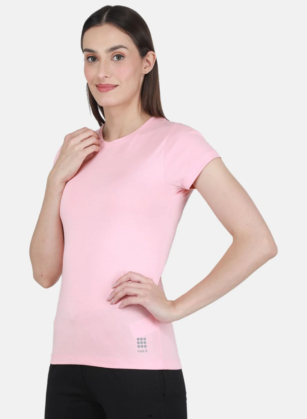 Rock.it Women Peach Solid Top - Image 2
