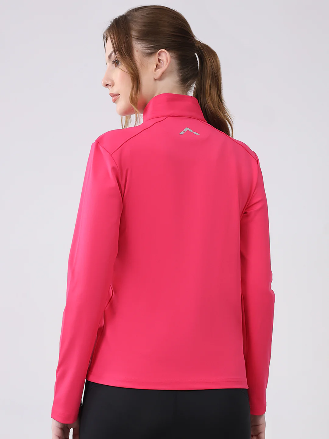 Rock.it Women Pink Solid Collar Full Sleeve Top - Image 5