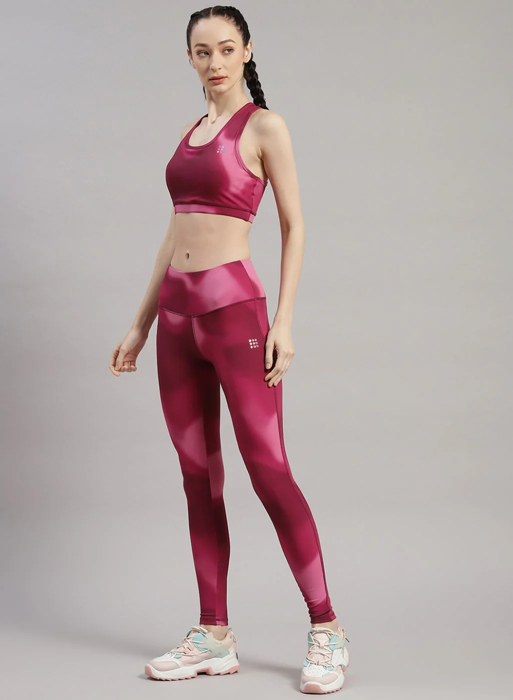 Rock.it Women Pink Solid Sports Set - Image 2