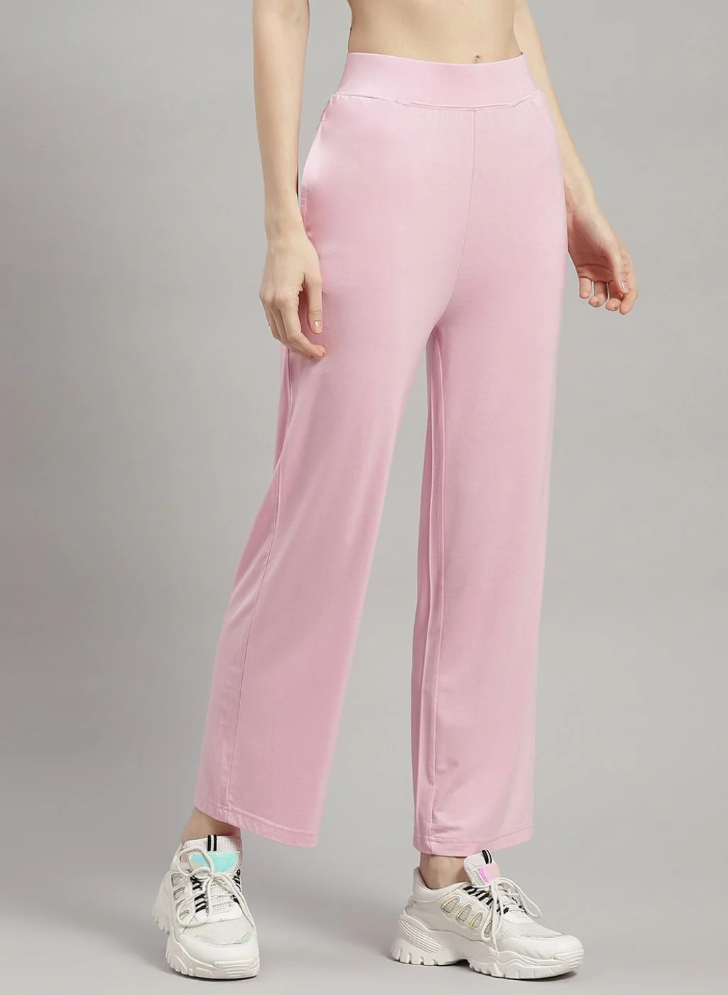 Rock.it Women Pink Solid Trackpants - Image 3