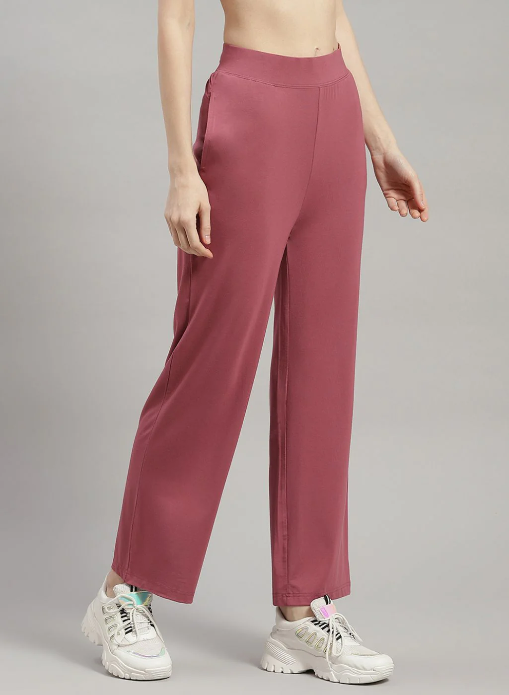 Rock.it Women Red Solid Trackpant - Image 3