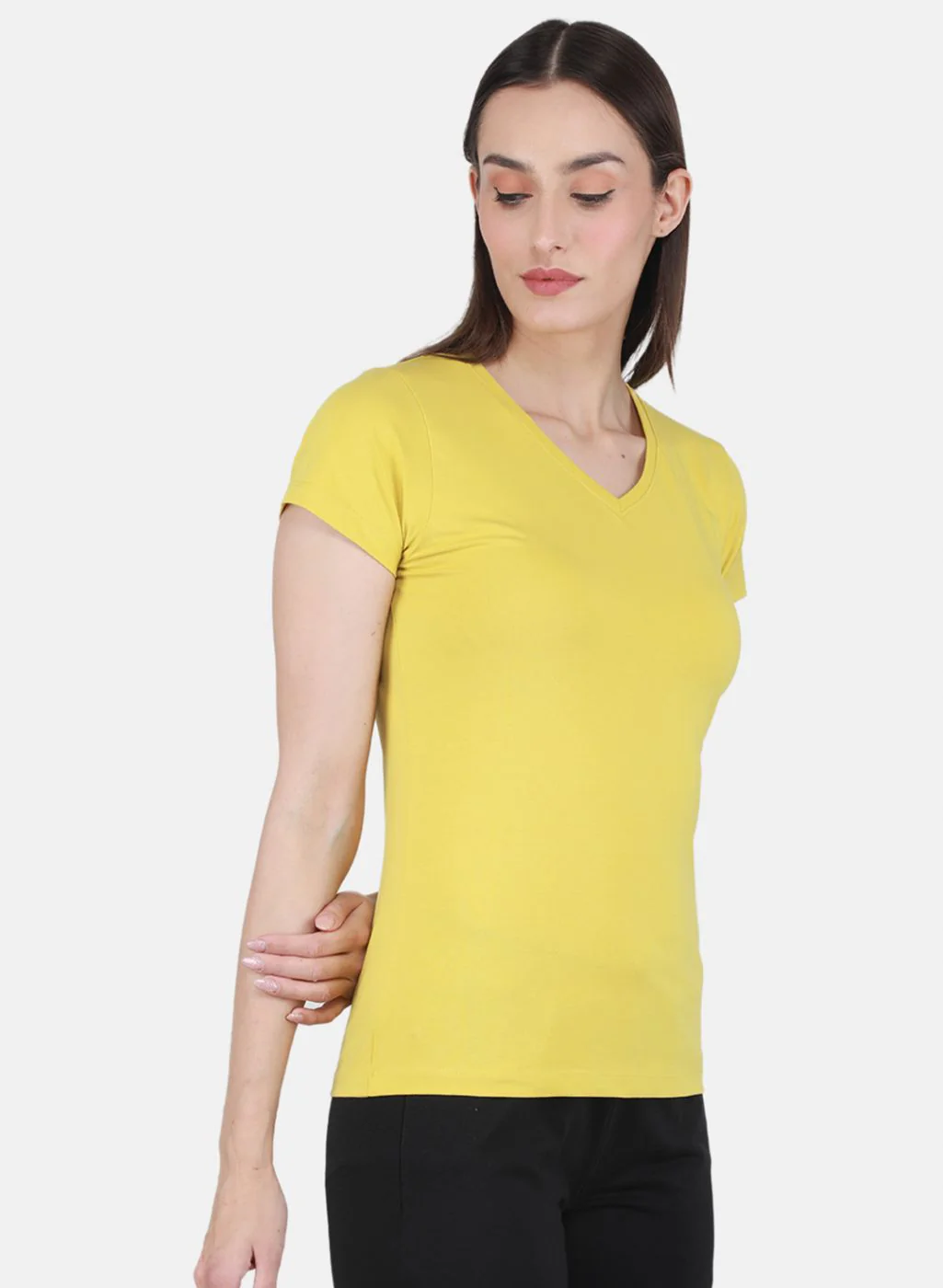 Rock.it Women Yellow Solid Top - Image 6