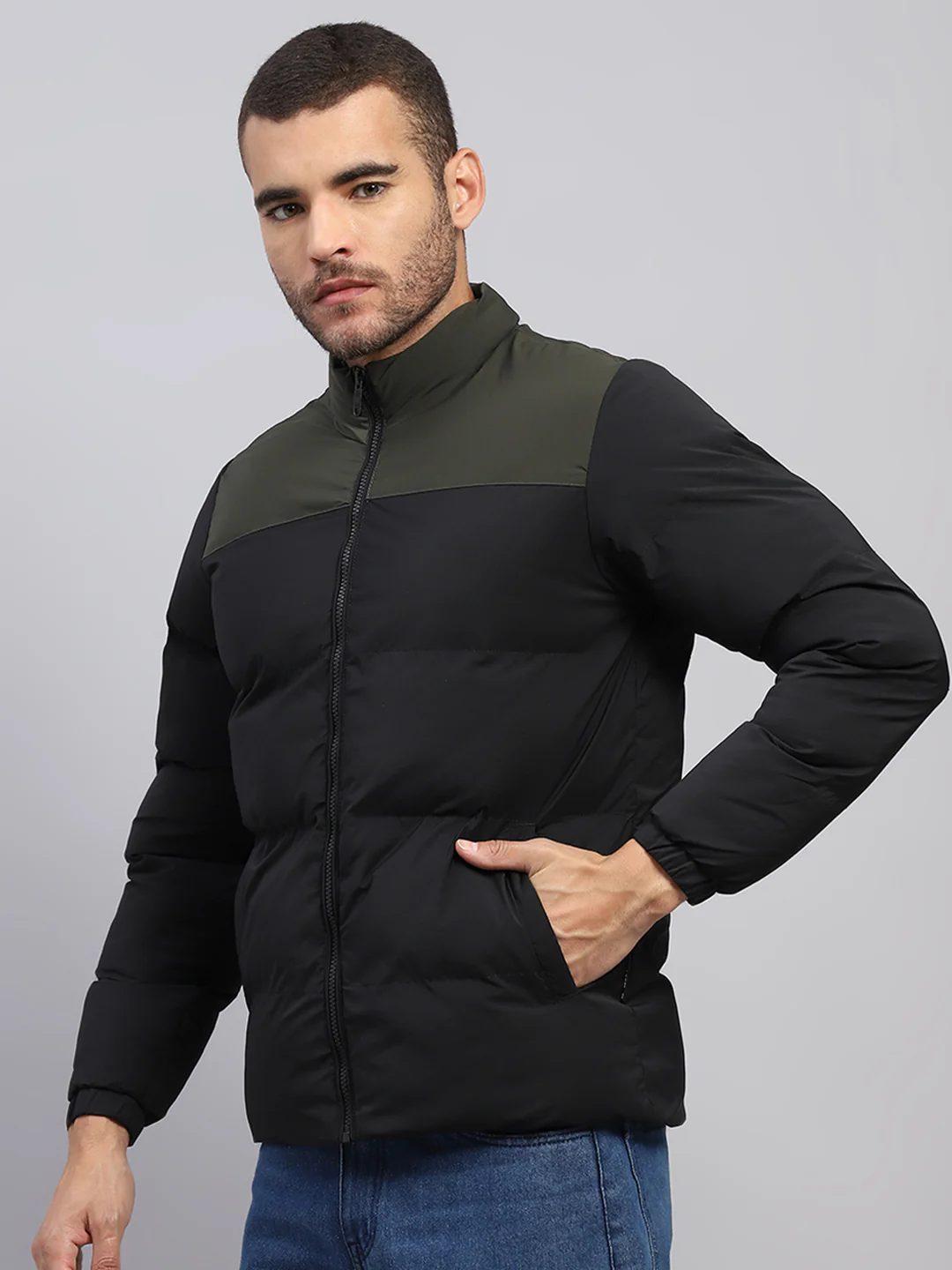Rock.it Men Black Solid Hooded Full Sleeve Jacket - Image 3