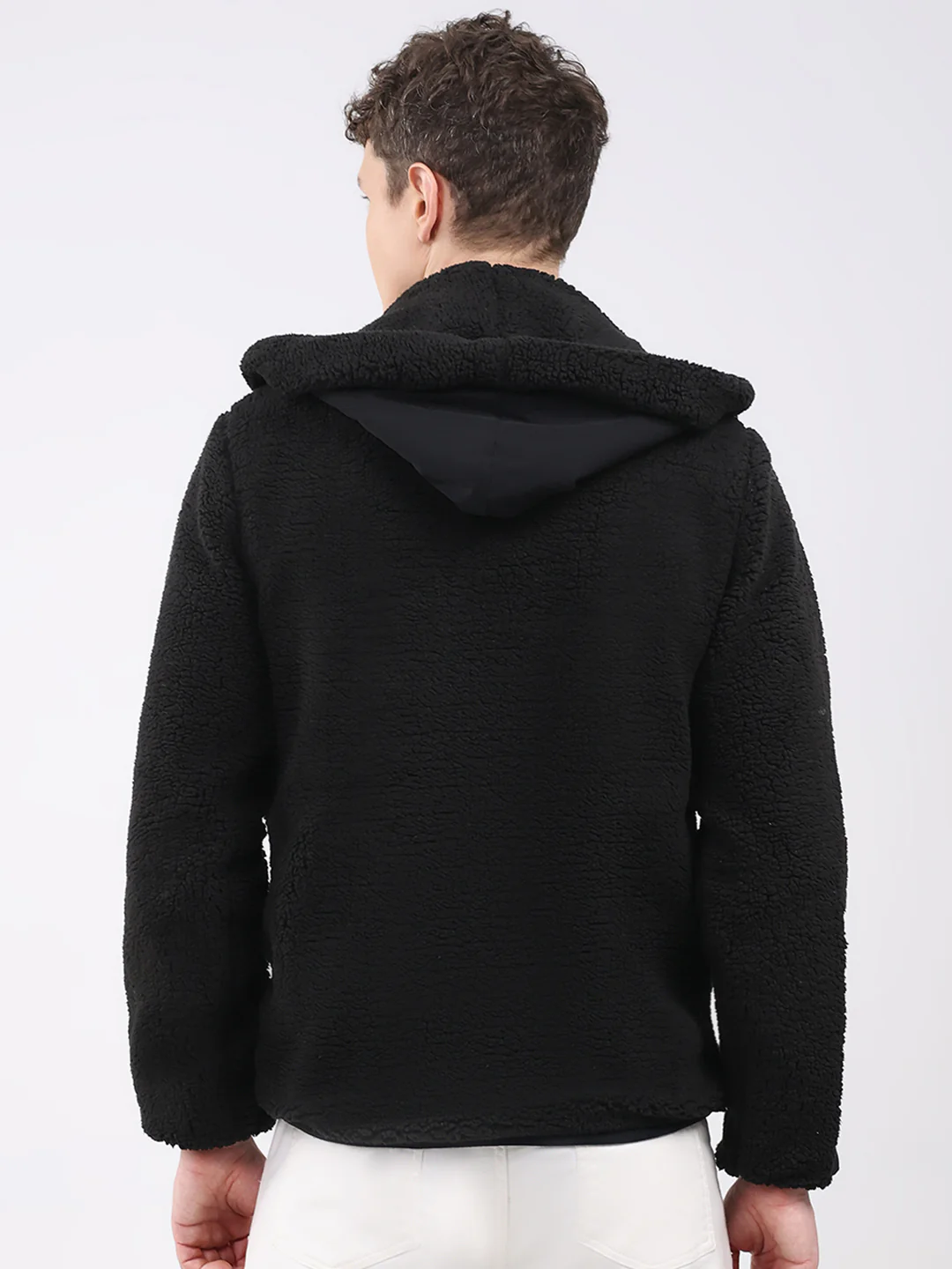 Rock.it Men Black Solid Hooded Full Sleeve Reversible Jacket - Image 8
